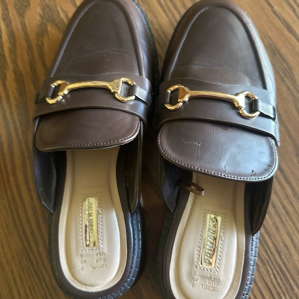 Primark women’s brown loafers - Picture 2 of 4